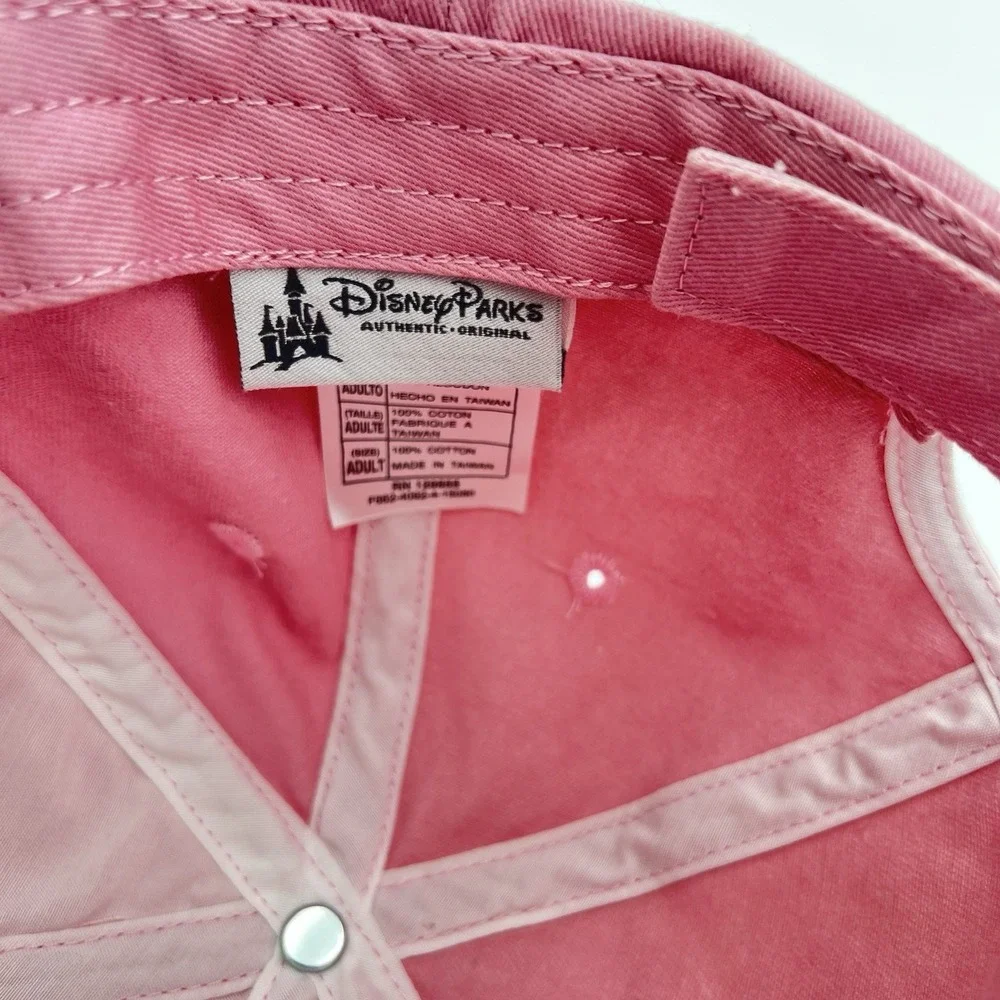 Disney Parks Pink Mickey Mouse Dad Hat Adult Adjustable Baseball Cap Cotton